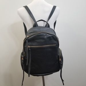 Kooba Milford Backpack Purse Black Leather Medium